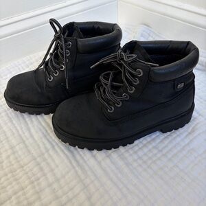 Skechers Sergeants Verdict Waterproof Leather Work Boots Black Men’s 6.5